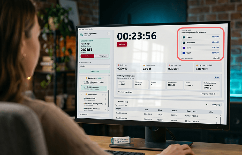 Content creator i historia powstania TimeKeeper PRO